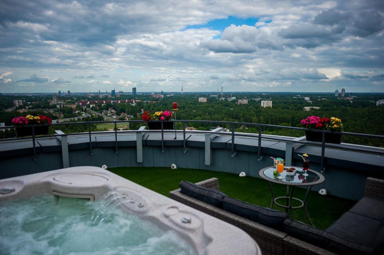 Skyhouse Riga Amazing Penthouse And Spa Eksteriør bilde