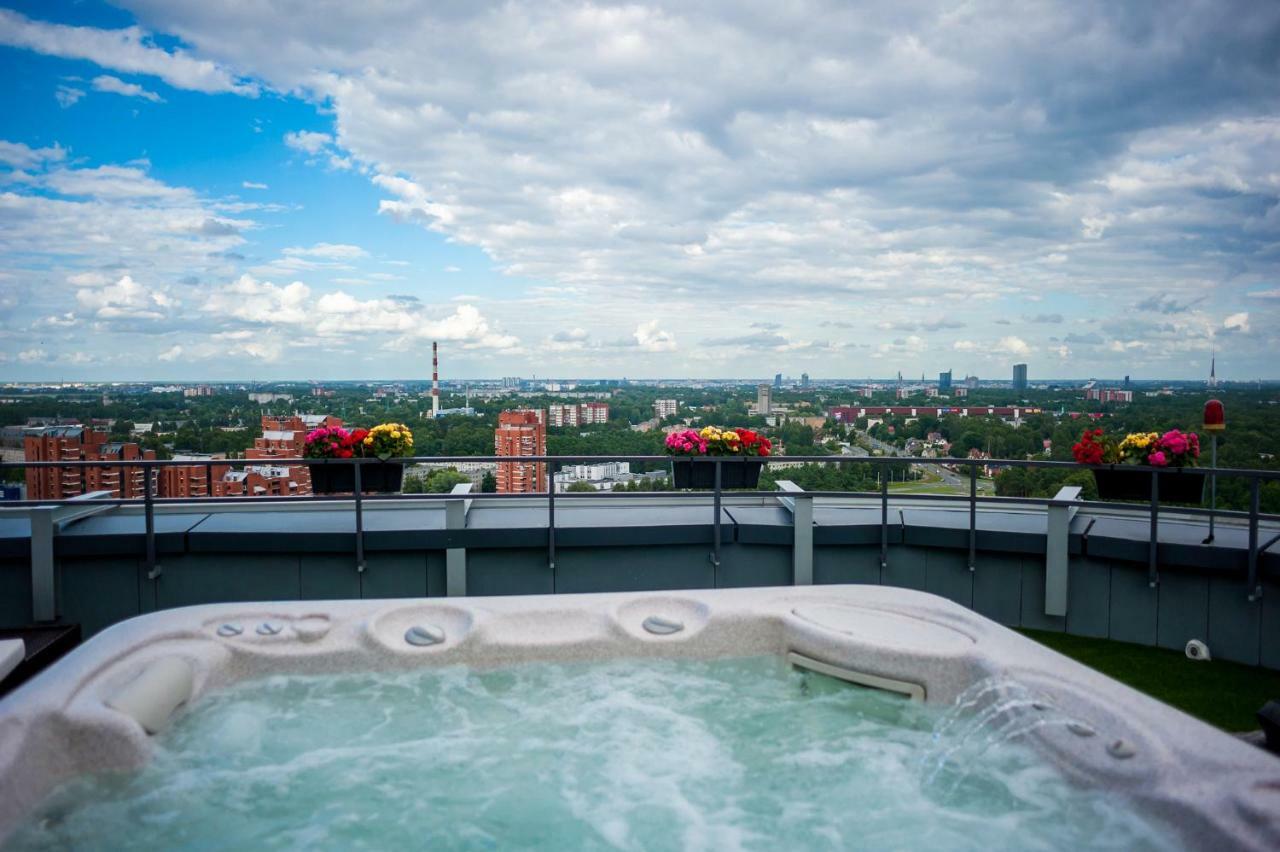 Skyhouse Riga Amazing Penthouse And Spa Eksteriør bilde